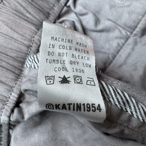 Katin Mens Tie Dye Elastic Waist Shorts Medium Gray Cotton Blend Casual Surf - Picture 10 of 12